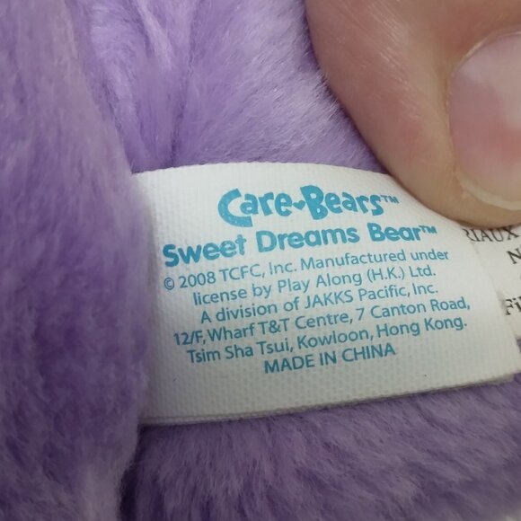 2008 Sweet Dream Care Bear Purple - Picture 6 of 11